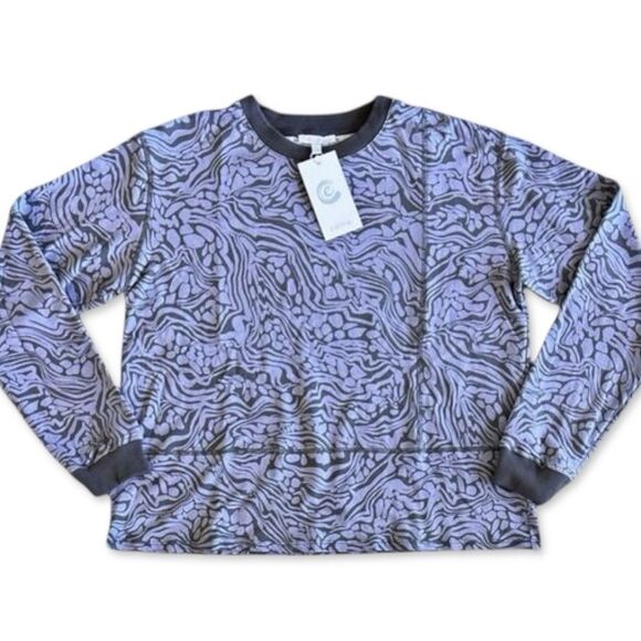 NWT Johnny Was Calme Seamed Oversized Pullover Sweatshirt - Picture 4 of 12